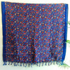 Khadi Cotton Silk Blue Color Floral Print Dupatta