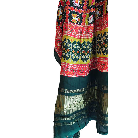 India Scarves Semi Gaji Silk Bandhani Dupatta