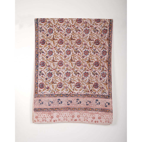 Indian Scarves Women's Kalamkari cotton stole Size  55x194 cm