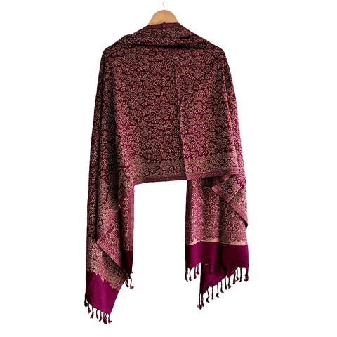 Warm and Elegant: Winter Viscose & Acrylic Stole