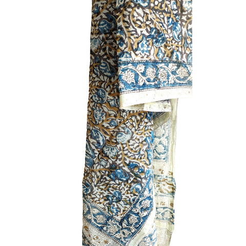 Chanderi Hand Block Printed Duptta