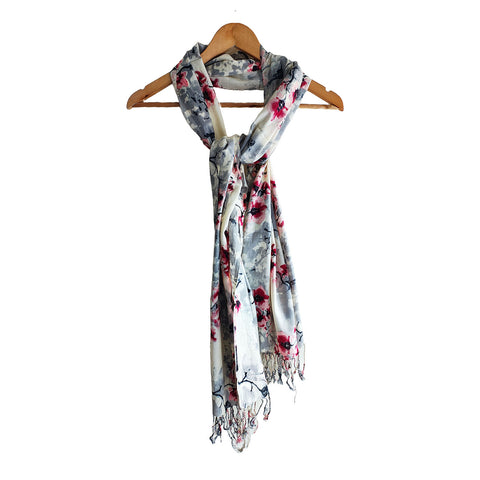 India Scarves Women's Viscose Geoi Design Multicolor colour Fragrance Stole, 75 Cm x 185 Cm