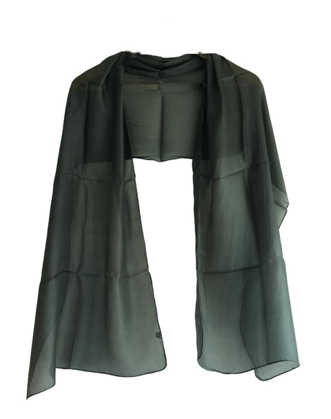 Silk Stole, Plain Multi Color, 51 cm Width x 65 cm Length, Lightweight