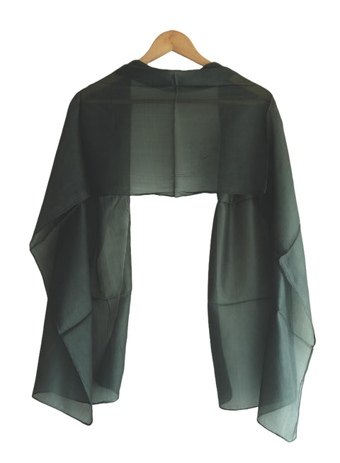 Silk Stole, Plain Multi Color, 51 cm Width x 65 cm Length, Lightweight