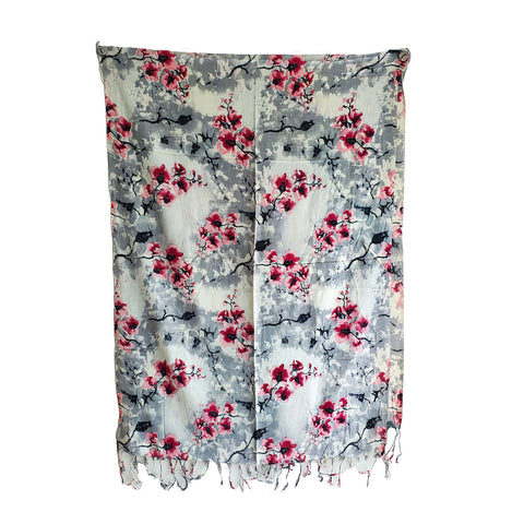 India Scarves Women's Viscose Geoi Design Multicolor colour Fragrance Stole, 75 Cm x 185 Cm