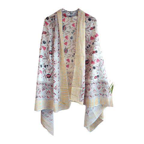 Bagru Block Print Sarong, Sarong Beach Wrap, Cotton Sarong,Pareo, Summer Pareo ,Size 45X80 Inc