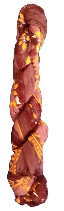 Chiffon Crushed Fancy Dupatta COMBO set of five Multi Color(Brown ,red,yellow,purple,yellow and pink ))