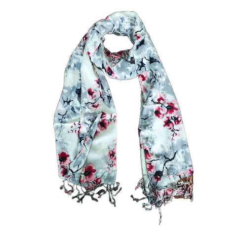 India Scarves Women's Viscose Geoi Design Multicolor colour Fragrance Stole, 75 Cm x 185 Cm