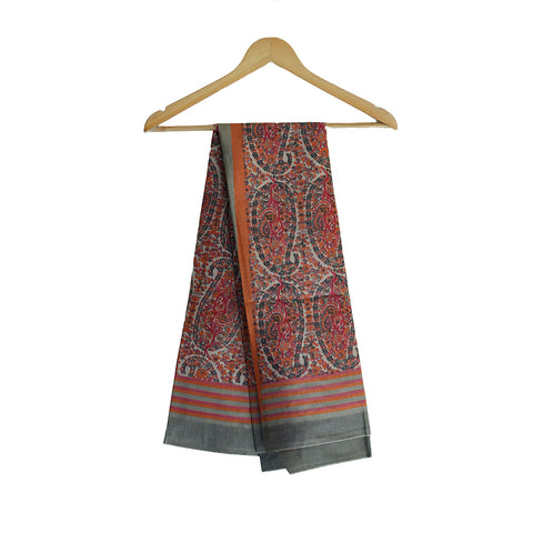 Khadi Cotton Floral Printed Design Dupatta