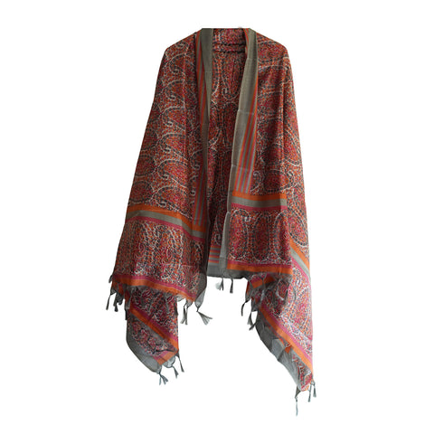 Khadi Cotton Floral Printed Design Dupatta