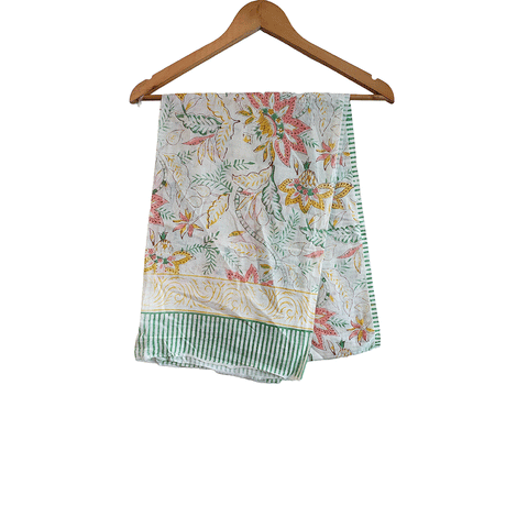 Bagru Block Print Sarong, Sarong Beach Wrap, Cotton Sarong,Pareo, Summer Pareo ,Size 45X80 Inc