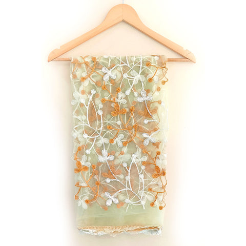 Women's Embroidered Organza Dupatta Size W 95 Cm X L 210 Cm…