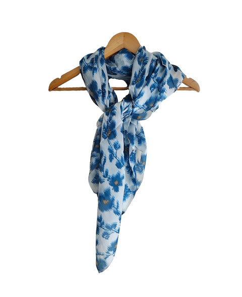 Women's Silk Fancy Desigen Scarf & Wrap | Trendy Classic Stole for Dress, Summerwear Scarf