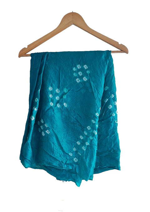 Multicolor Tie-Dye SIlk Dupatta, Handcrafted Bandhani Style, Ethnic Scarf