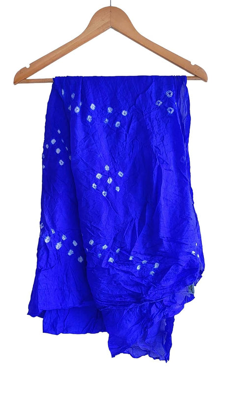 Multicolor Tie-Dye SIlk Dupatta, Handcrafted Bandhani Style, Ethnic Scarf