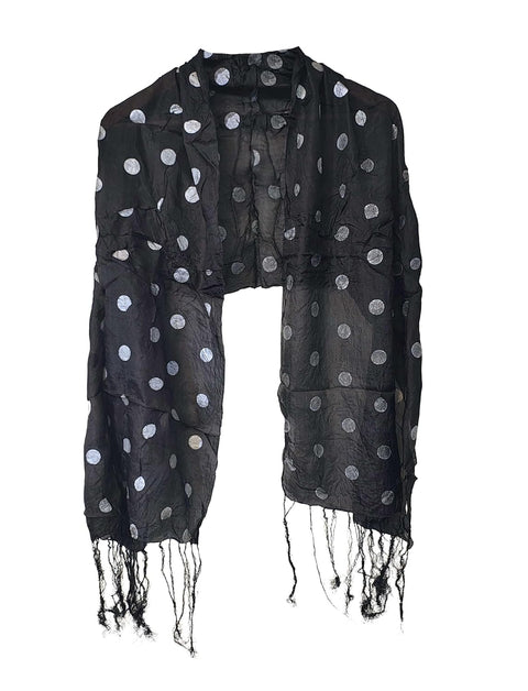 Elegant, Lightweight Fashion Wrap with Fringe Tassels, 160cm x 85cm