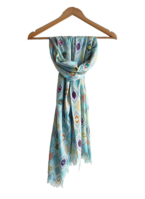 Women's Viscose Summer Stoles size 185 X 75 Cm