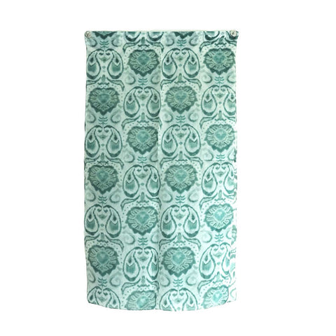 India Scarves Silk Stole, Prints Multi Color, 51 cm Width x 65 cm Length, Lightweight(Green)