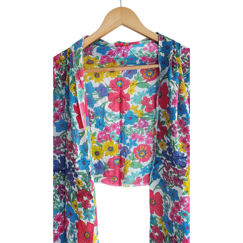 Women's Reversible Silk Viscose Summer Stole, with Fringe Tassels, 185 x 75 cm