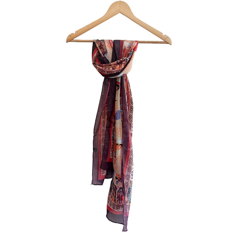 Women's Silk Digital Print Stole