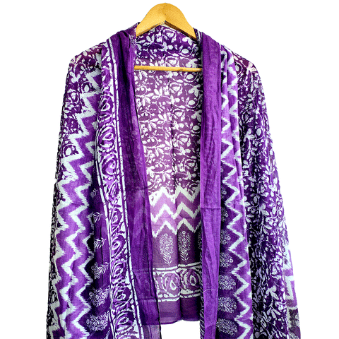 Lightweight Pure Cotton Breathable Stole Scarf for Summer, Size2,25 Mtr