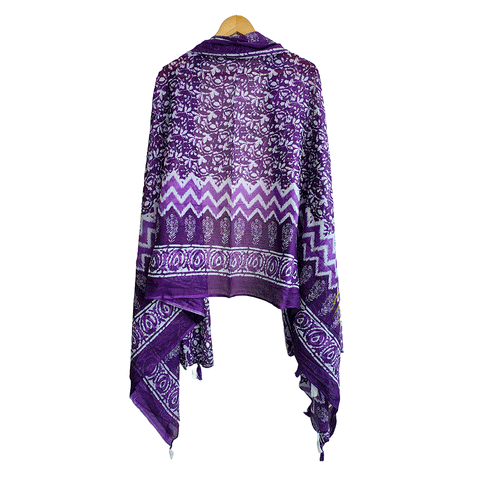 Lightweight Pure Cotton Breathable Stole Scarf for Summer, Size2,25 Mtr