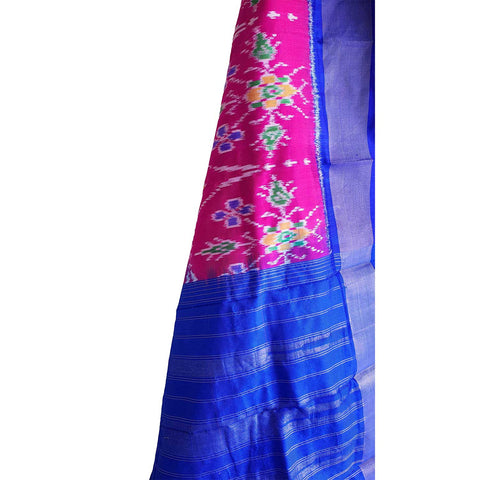 Eternal Beauty Handwoven Pochampally Ikat Silk Dupatta with Zari Elegance