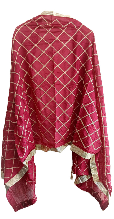 Golden Embroidery Desigen Dupatta Size W 95 Cm X L 210 Cm..