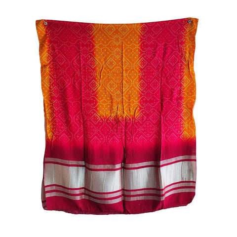 India Scarves Semi Gaji Silk Bandhani Dupatta
