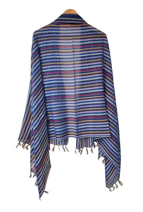 Close-up of Rayon Stole fabric and print detail