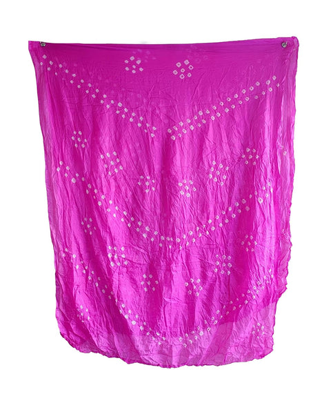 Multicolor Tie-Dye SIlk Dupatta, Handcrafted Bandhani Style, Ethnic Scarf
