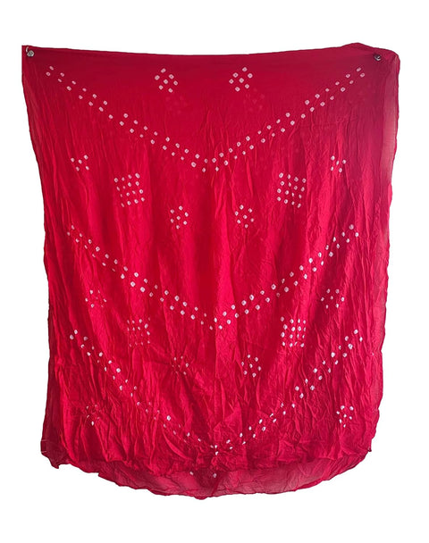 Multicolor Tie-Dye SIlk Dupatta, Handcrafted Bandhani Style, Ethnic Scarf