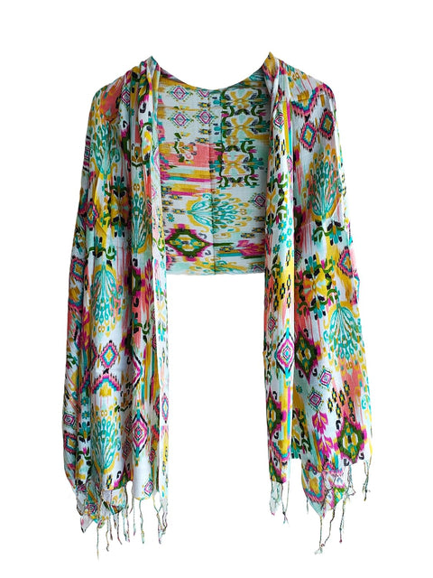 Women's Viscose Summer Stoles size 185 X 75 Cm