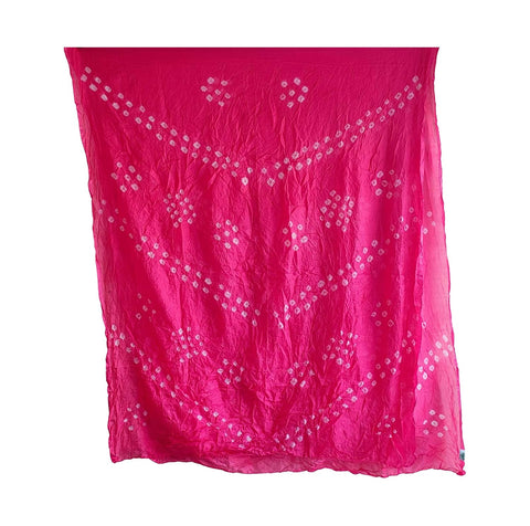 Multicolor Tie-Dye SIlk Dupatta, Handcrafted Bandhani Style, Ethnic Scarf