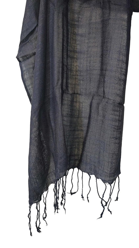Plain Rayon Scarf (Blue)