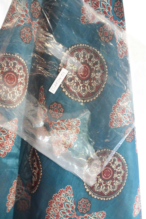 Assam Silk Traditional Dupatta with Multicolor Multi moti Motif | Ethnic Printed Cotton Dupatta with Tassels
