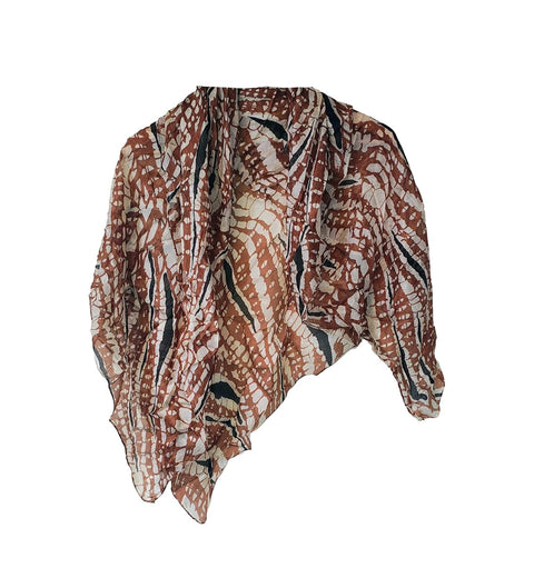 Elegant, Lightweight Fashion Wrap with Fringe Tassels, 160cm x 85cm