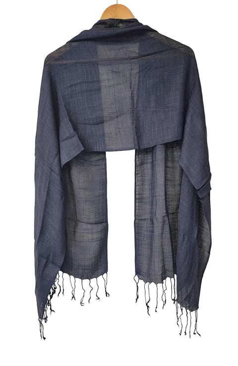 Plain Rayon Scarf (Blue)