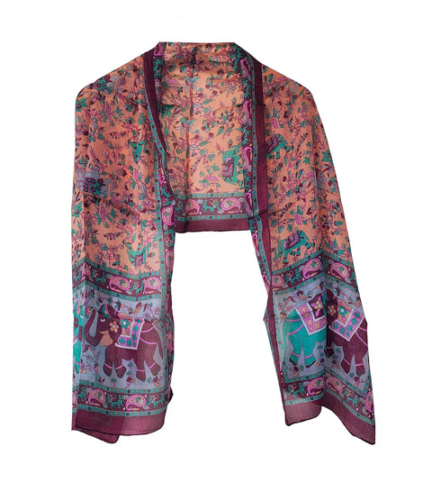 Elegant, Lightweight Fashion Wrap with Fringe Tassels, 160cm x 85cm