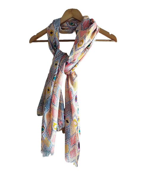 Women's Viscose Summer Stoles size 185 X 75 Cm