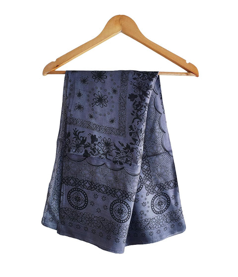 Women's Silk Fancy Desigen Scarf & Wrap | Trendy Classic Stole for Dress, Summerwear Scarf