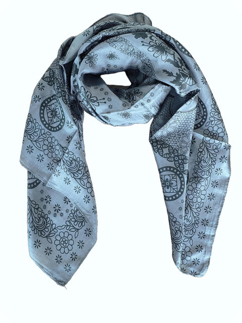 Women's Silk Fancy Desigen Scarf & Wrap | Trendy Classic Stole for Dress, Summerwear Scarf