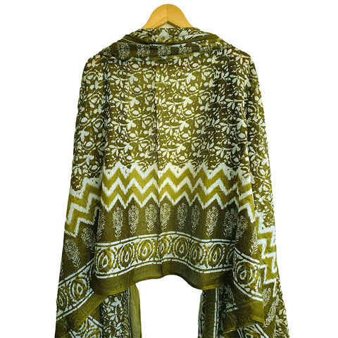 Lightweight Pure Cotton Breathable Stole Scarf for Summer, Size2,25 Mtr
