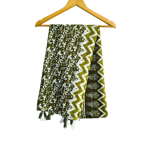 Lightweight Pure Cotton Breathable Stole Scarf for Summer, Size2,25 Mtr