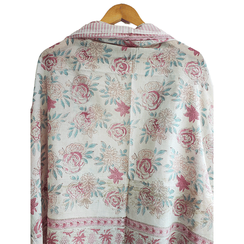 Bagru Block Print Sarong, Sarong Beach Wrap, Cotton Sarong,Pareo, Summer Pareo ,Size 45X80 Inc(Mint green)