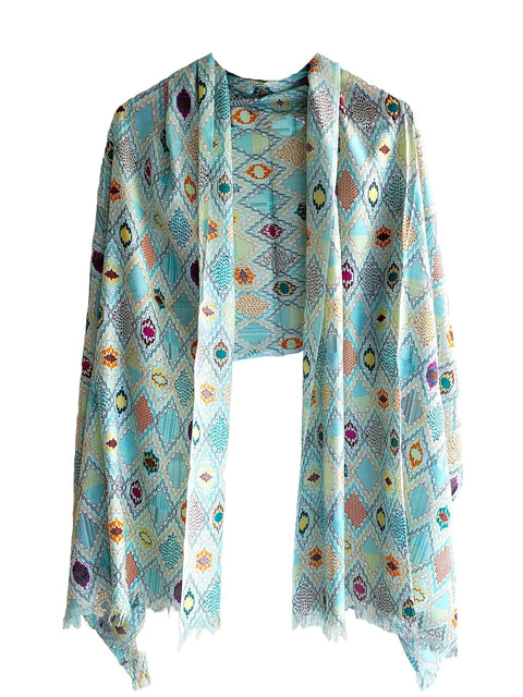 Women's Viscose Summer Stoles size 185 X 75 Cm