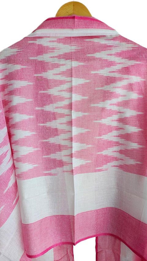 Cotton Ikkat Print Stole for Women, Blue and Indigo, Soft Lightweight Dupatta, 88 x 240 cm, Boho Traditional Indian Style
