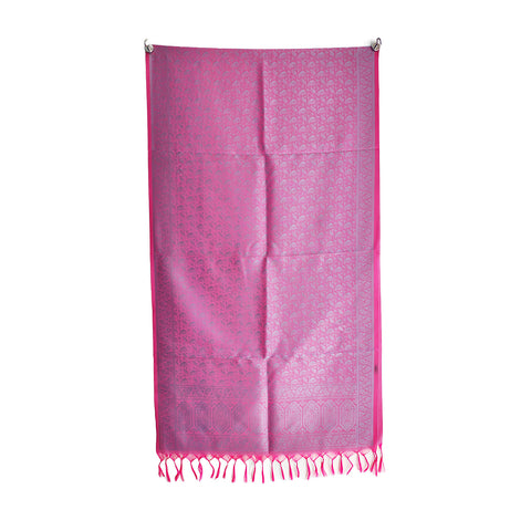 Contemporary Banarasi Silk Stole - Modern Design Size 55X180 Cm