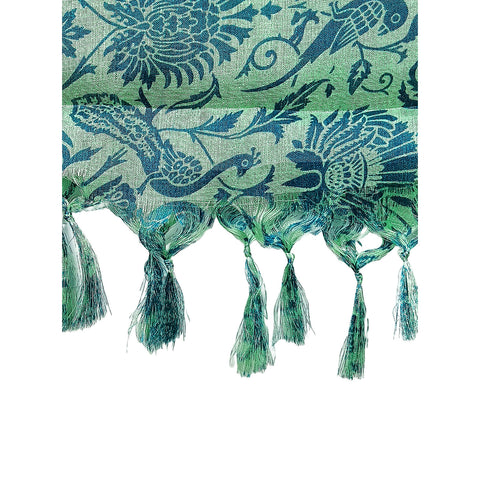 Art Silk parrots Design Printed Dupattas with Tassels