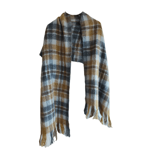 Earthy Elegance Embroidered Wool Stole | Artisan Winter Wrap (G7-I1CK-4L6Q)